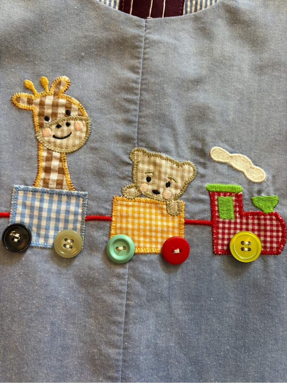 Lil Cactus Embroidered Train Overalls for Boys 2T - Picture 7 of 8